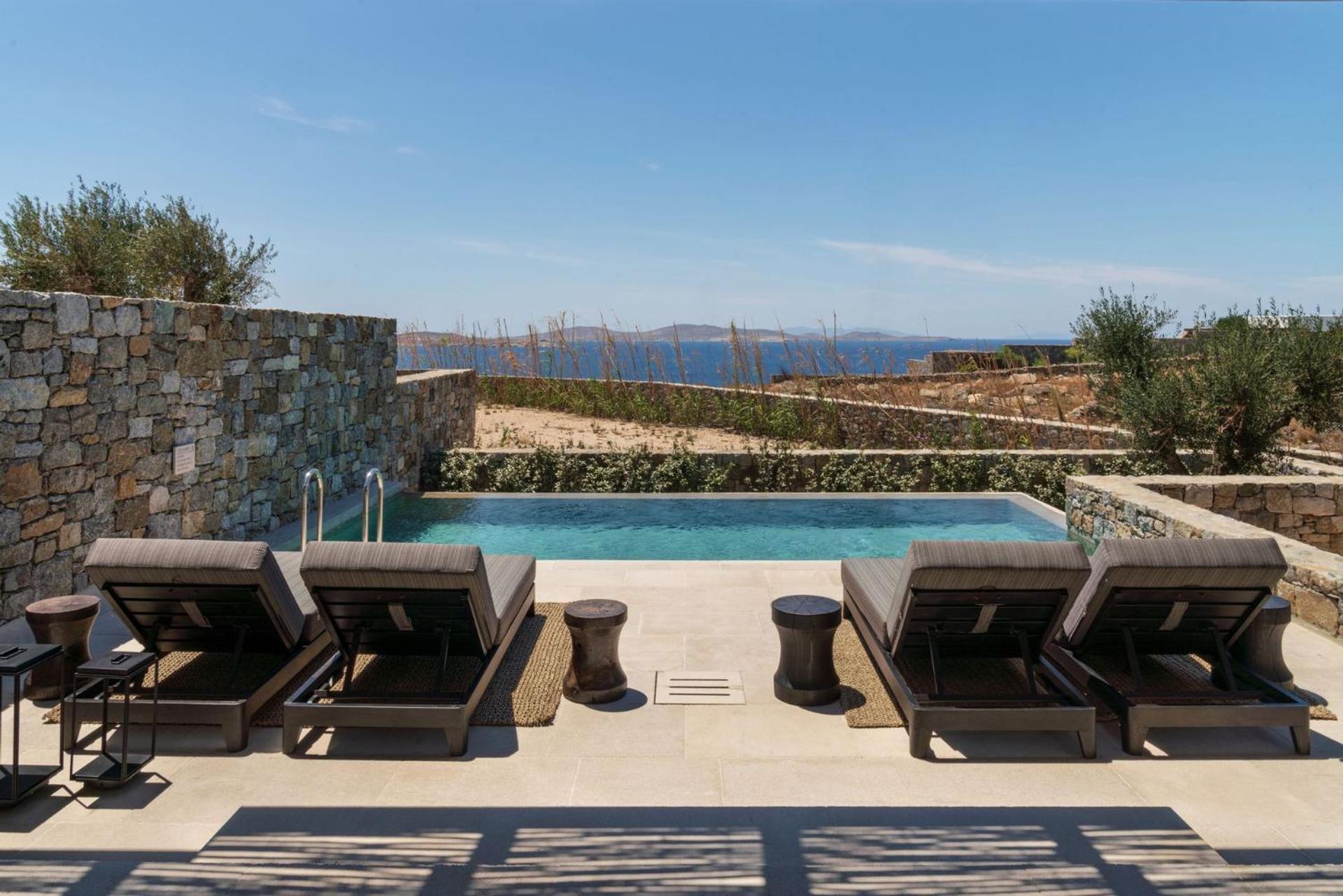 Kalesma Mykonos Hotell Ornos  Rum bild