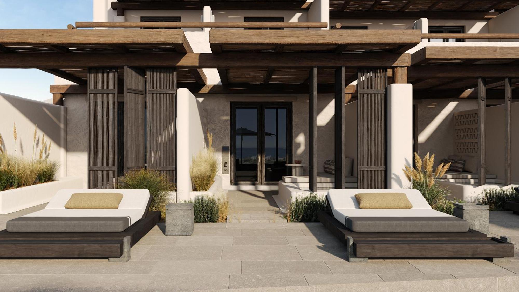Kalesma Mykonos Hotell Ornos  Rum bild